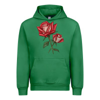 Emerald Love Rose Urban Hoodie - LillyAllenDesigns