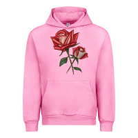 Fuchsia Pink Love Rose Urban Hoodie - LillyAllenDesigns