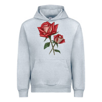 Heather Grey Love Rose Urban Hoodie - LillyAllenDesigns