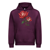 Mauve Wine Love Rose Urban Hoodie - LillyAllenDesigns