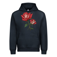 Navy Love Rose Urban Hoodie - LillyAllenDesigns