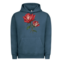 Pigment Midnight Navy Love Rose Urban Hoodie - LillyAllenDesigns