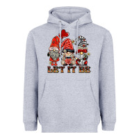 Heather Grey let it be ladybug gnomies Heavyweight Hoodie - BarkalooDesign