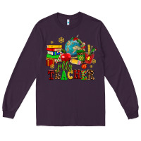 Plum christmas jolly teachers Long Sleeve Tee - AdoDesignShop