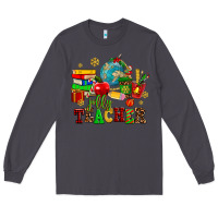 Smoke christmas jolly teachers Long Sleeve Tee - AdoDesignShop
