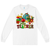 White christmas jolly teachers Long Sleeve Tee - AdoDesignShop