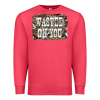 Cardinal Western Wasted On You Background Premium Sweatshirt - LillyAllenDesigns