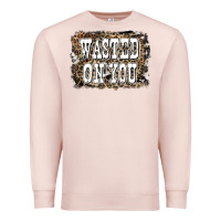 Pale Pink Western Wasted On You Background Premium Sweatshirt - LillyAllenDesigns
