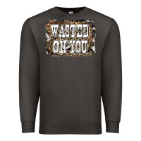 Smoke Western Wasted On You Background Premium Sweatshirt - LillyAllenDesigns