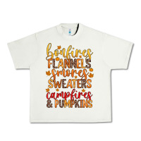 Bonfires Flannels S'mores Campfires And Pumpkins Urban Heavy Tee | Teevron