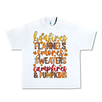 White bonfires flannels s'mores campfires and pumpkins Urban Heavy Tee - Zillion Design Studio