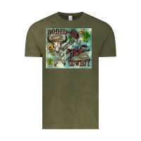 Vintage Olive country western Vintage Tee - Zillion Design Studio
