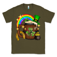 Army Green st. patricks day barrel beer Classic Tee - Neo Western
