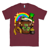 Burgundy st. patricks day barrel beer Classic Tee - Neo Western