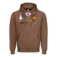 Chestnut happy halloween Zipper Hoodie - AdoDesignShop
