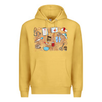 Antique Gold nurse Premium Hoodie - MaliasSmallBusiness