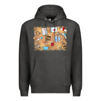 Charcoal Heather nurse Premium Hoodie - MaliasSmallBusiness
