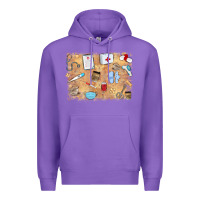 Purple nurse Premium Hoodie - MaliasSmallBusiness