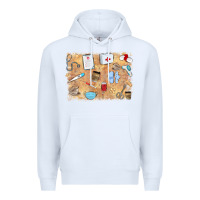 White nurse Premium Hoodie - MaliasSmallBusiness