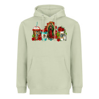 Matcha lady of guadalupe coffee Heavyweight Hoodie - Jasminsmagicworld