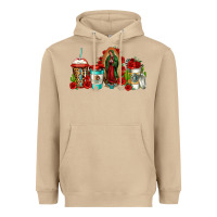 Mushroom lady of guadalupe coffee Heavyweight Hoodie - Jasminsmagicworld
