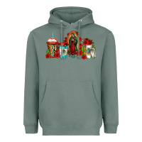 Sage lady of guadalupe coffee Heavyweight Hoodie - Jasminsmagicworld