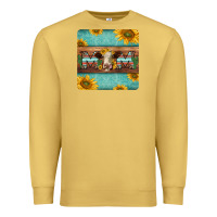 Antique Gold hereford cattle mom coaster Premium Sweatshirt - Jasminsmagicworld