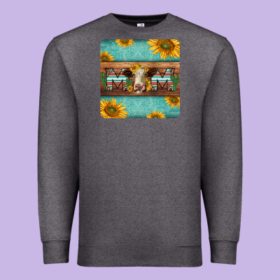 Hereford Cattle Mom Coaster Premium Sweatshirt Designed By Jasminsmagicworld
