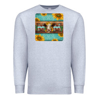 Heather Grey hereford cattle mom coaster Premium Sweatshirt - Jasminsmagicworld