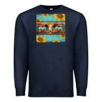 Navy hereford cattle mom coaster Premium Sweatshirt - Jasminsmagicworld