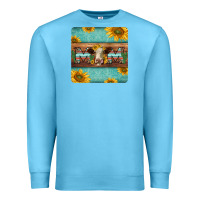 Ocean Blue hereford cattle mom coaster Premium Sweatshirt - Jasminsmagicworld