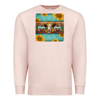 Pale Pink hereford cattle mom coaster Premium Sweatshirt - Jasminsmagicworld