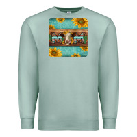 Seafoam hereford cattle mom coaster Premium Sweatshirt - Jasminsmagicworld