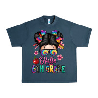Midnight Navy hello sixth grade kid Urban Heavy Tee - texasbilliewilder