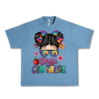 Pebble Blue hello sixth grade kid Urban Heavy Tee - texasbilliewilder
