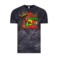 Cloud Black juneteenth black king Vintage Tee - texasbilliewilder