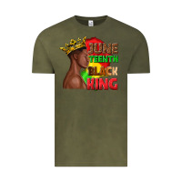 Vintage Olive juneteenth black king Vintage Tee - texasbilliewilder