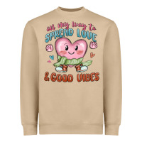 Mushroom on my way to spread love Heavyweight Sweatshirt - MaliasSmallBusiness