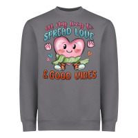 Storm on my way to spread love Heavyweight Sweatshirt - MaliasSmallBusiness