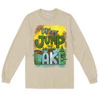 Mushroom let's go jump in the lake Long Sleeve Tee - HRA Design Shop