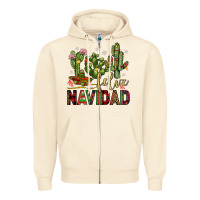 Sandshell cactus feliz navidad Zipper Hoodie - JahusDesignShop