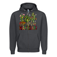 Smoke cactus feliz navidad Zipper Hoodie - JahusDesignShop