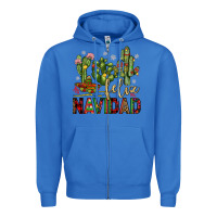 True Royal cactus feliz navidad Zipper Hoodie - JahusDesignShop
