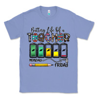 Colony Blue battery life of a teacher monday friday Classic Tee - CowhideDigitalArt