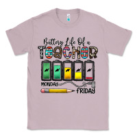 Lilac battery life of a teacher monday friday Classic Tee - CowhideDigitalArt