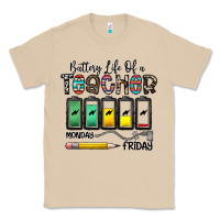 Mushroom battery life of a teacher monday friday Classic Tee - CowhideDigitalArt