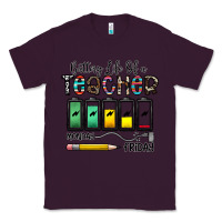 Plum battery life of a teacher monday friday Classic Tee - CowhideDigitalArt