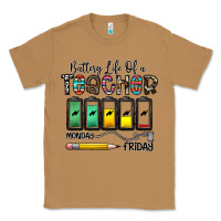 Toasted Coconut battery life of a teacher monday friday Classic Tee - CowhideDigitalArt