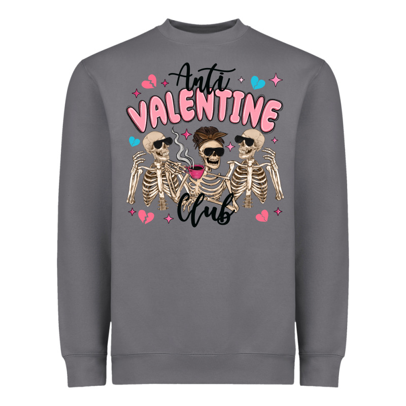 Anti Valentine Club Heavyweight Sweatshirt by MaliasSmallBusiness | Teevron