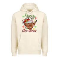 Tofu merry christmas cow Premium Hoodie - MaliasSmallBusiness